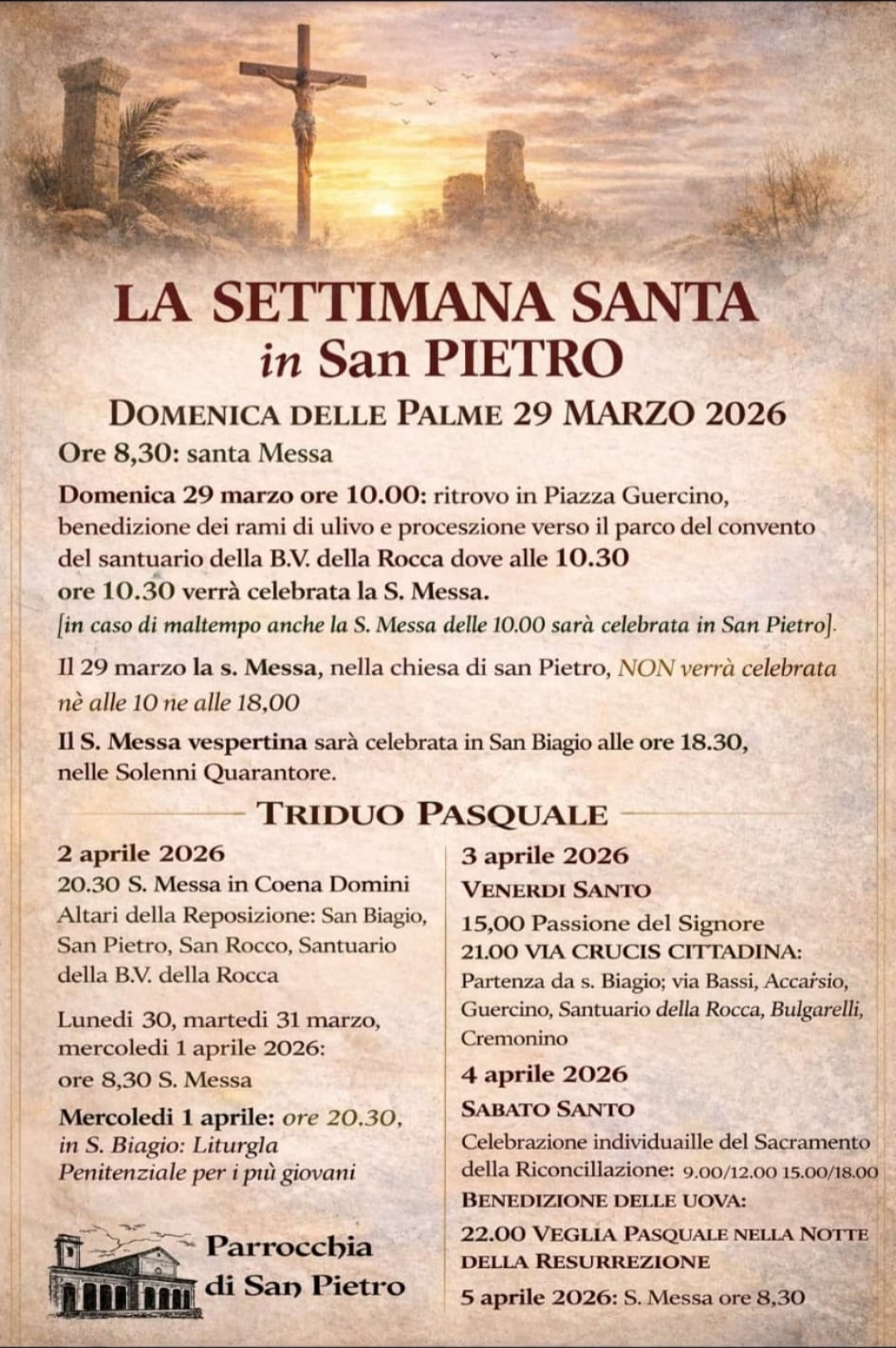 Settimana Santa in San Pietro